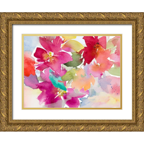 Fresh Summer Shades Gold Ornate Wood Framed Art Print with Double Matting by Loreth, Lanie