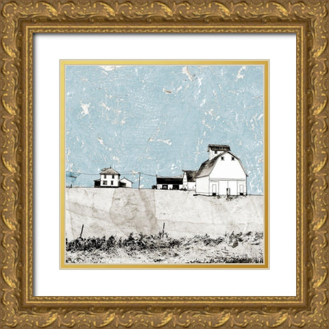 Blue Sky Barn Gold Ornate Wood Framed Art Print with Double Matting by Mabat, Ynon