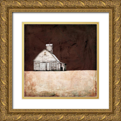Neutral Brown Farm Gold Ornate Wood Framed Art Print with Double Matting by Mabat, Ynon