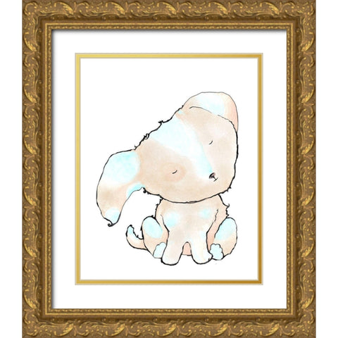 Rise and Shine Gold Ornate Wood Framed Art Print with Double Matting by Diannart