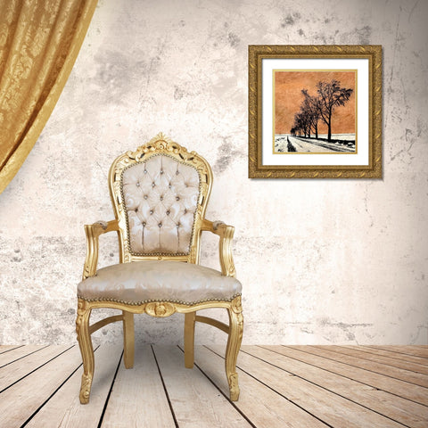 Minimalist Dream Gold Ornate Wood Framed Art Print with Double Matting by Mabat, Ynon