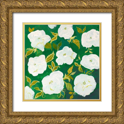 Bunch of Flowers I Gold Ornate Wood Framed Art Print with Double Matting by Maria, Robin
