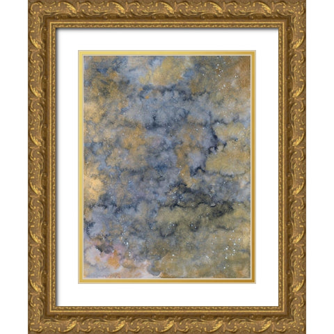 Metallic Space Gold Ornate Wood Framed Art Print with Double Matting by Bucheli, Amaya