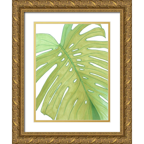 Eco Friendly Palm Gold Ornate Wood Framed Art Print with Double Matting by Bucheli, Amaya