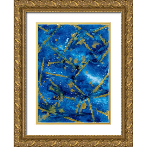 Dynamics Gold Ornate Wood Framed Art Print with Double Matting by Bucheli, Amaya