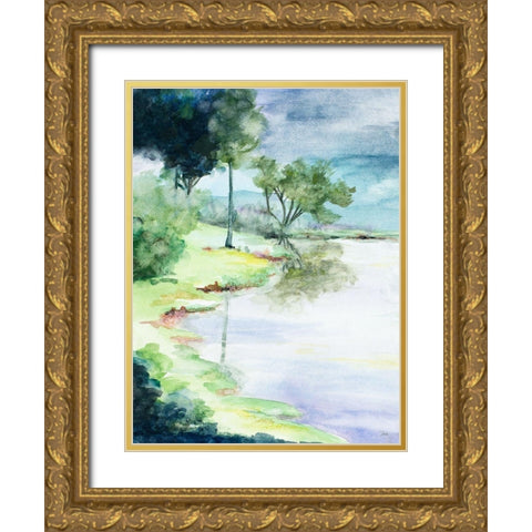 My Dream Place Gold Ornate Wood Framed Art Print with Double Matting by Pinto, Patricia