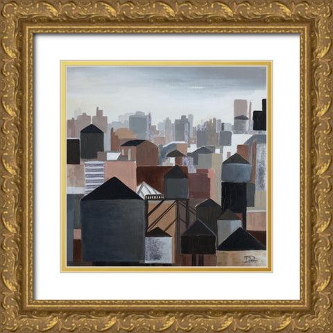 Urban Gold Ornate Wood Framed Art Print with Double Matting by Pinto, Patricia