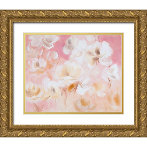 Softly Awakened Gold Ornate Wood Framed Art Print with Double Matting by Loreth, Lanie