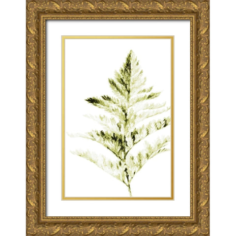 Single Branch I Gold Ornate Wood Framed Art Print with Double Matting by Loreth, Lanie