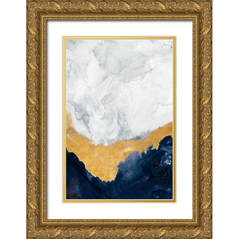 The Study Below Gold Ornate Wood Framed Art Print with Double Matting by Danelle, B.
