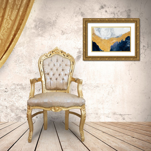 The Study Below Gold Ornate Wood Framed Art Print with Double Matting by Danelle, B.