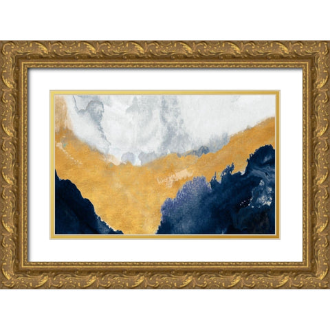 The Study Below Gold Ornate Wood Framed Art Print with Double Matting by Danelle, B.