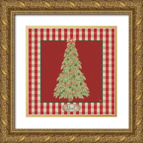 Hometown Christmas I Gold Ornate Wood Framed Art Print with Double Matting by Metz, Andi