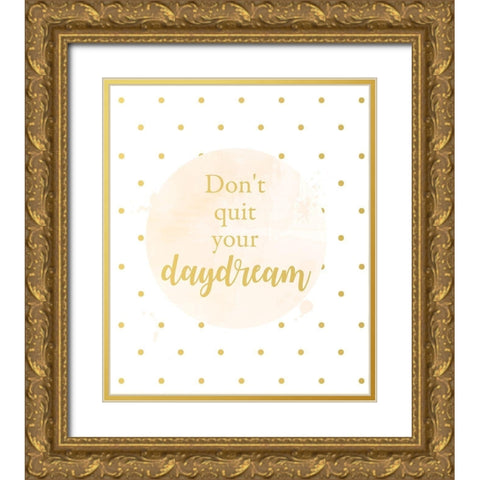 Daydream Gold Ornate Wood Framed Art Print with Double Matting by Quach, Anna