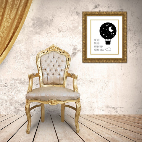 Best Dreams Gold Ornate Wood Framed Art Print with Double Matting by Quach, Anna