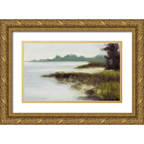 On An Island Gold Ornate Wood Framed Art Print with Double Matting by Green, Jenny