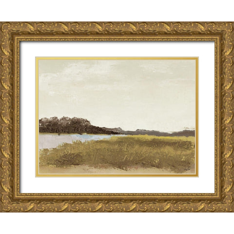 Midland Gold Ornate Wood Framed Art Print with Double Matting by Green, Jenny