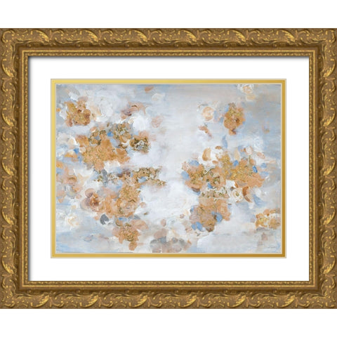 Golden Lights Gold Ornate Wood Framed Art Print with Double Matting by Hewitt, L.