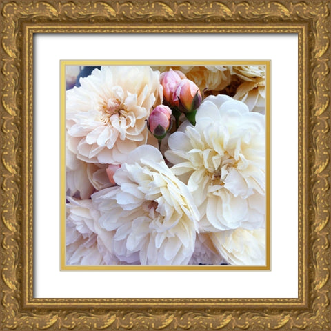 Full Blossoms Gold Ornate Wood Framed Art Print with Double Matting by Gardner, Sarah