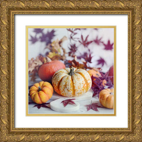 A Bright Harvest I Gold Ornate Wood Framed Art Print with Double Matting by Gardner, Sarah