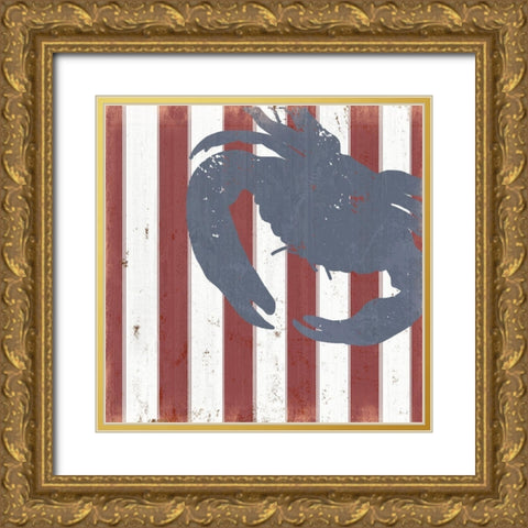 American Coastal I Gold Ornate Wood Framed Art Print with Double Matting by Quach, Anna