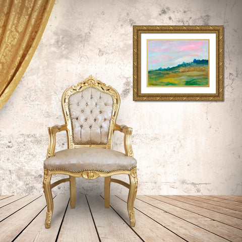 Glowing Impressions Gold Ornate Wood Framed Art Print with Double Matting by Maria, Robin