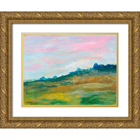 Glowing Impressions Gold Ornate Wood Framed Art Print with Double Matting by Maria, Robin