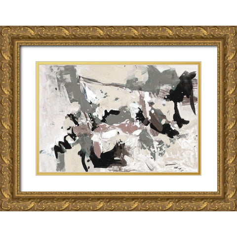 Dark Remembrance II Gold Ornate Wood Framed Art Print with Double Matting by Slivka, Jane