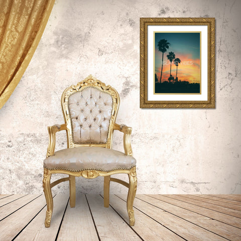 Island Vibes Gold Ornate Wood Framed Art Print with Double Matting by Acosta