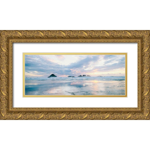 Sunrise Tides Gold Ornate Wood Framed Art Print with Double Matting by Amos, Andy