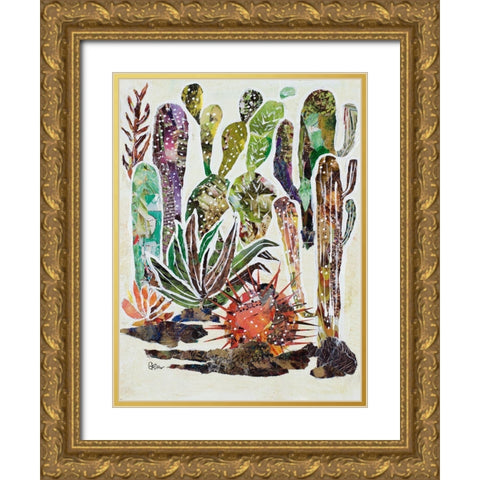Desert Garden II Gold Ornate Wood Framed Art Print with Double Matting by Ritter, Gina
