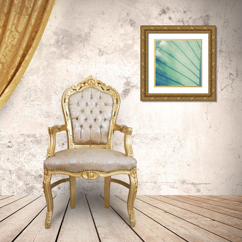 Vintage Palm Leaf II Gold Ornate Wood Framed Art Print with Double Matting by Mansfield, Kathy