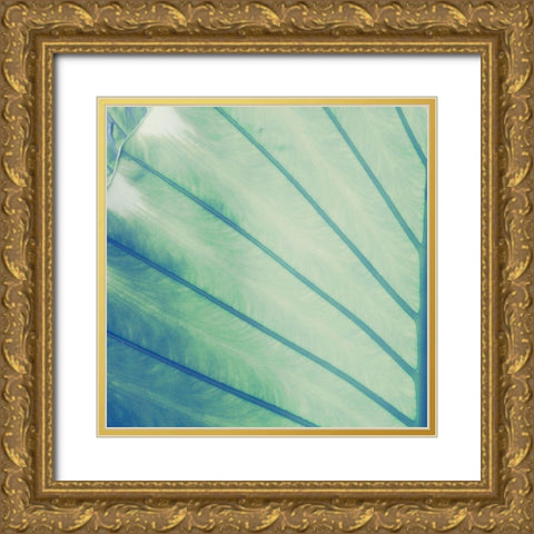 Vintage Palm Leaf II Gold Ornate Wood Framed Art Print with Double Matting by Mansfield, Kathy