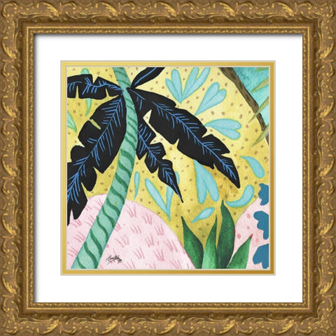 In the Tropics II Gold Ornate Wood Framed Art Print with Double Matting by Medley, Elizabeth