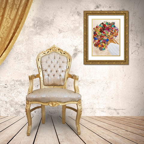 Radiant Queen Gold Ornate Wood Framed Art Print with Double Matting by Ritter, Gina