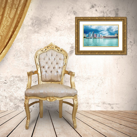 Crystal Clear Gold Ornate Wood Framed Art Print with Double Matting by Bill Carson Photography