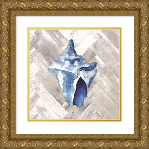 Modern Coastal I Gold Ornate Wood Framed Art Print with Double Matting by Loreth, Lanie