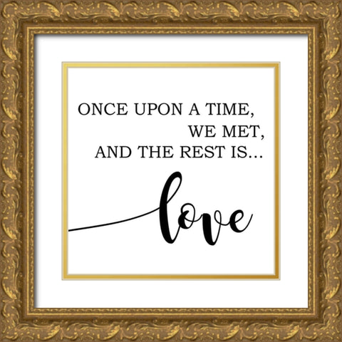 Once Upon A Time Gold Ornate Wood Framed Art Print with Double Matting by Quach, Anna