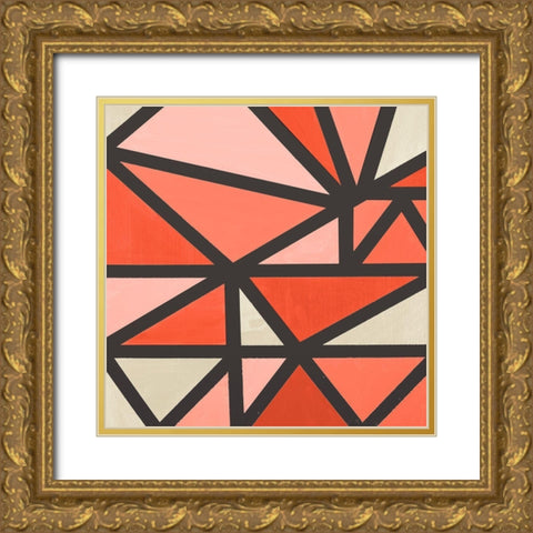 Mindful Peachy II Gold Ornate Wood Framed Art Print with Double Matting by Bryant, Susan
