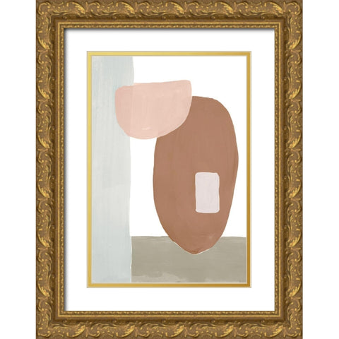 Spirit Shapes II Gold Ornate Wood Framed Art Print with Double Matting by Bryant, Susan