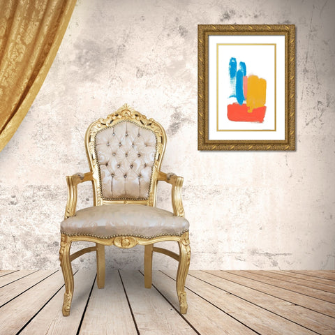 Colorful Mindful Art II Gold Ornate Wood Framed Art Print with Double Matting by Bryant, Susan