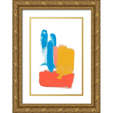 Colorful Mindful Art II Gold Ornate Wood Framed Art Print with Double Matting by Bryant, Susan