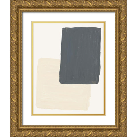 Mindful Neutrals II Gold Ornate Wood Framed Art Print with Double Matting by Bryant, Susan