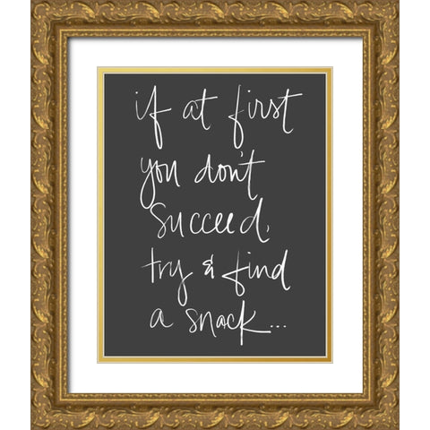 Find A Snack Gold Ornate Wood Framed Art Print with Double Matting by SD Graphics Studio