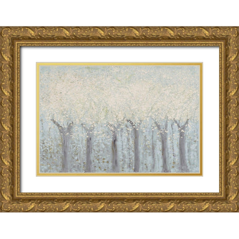 Spring Trees Gold Ornate Wood Framed Art Print with Double Matting by Gonzalez, Roberto