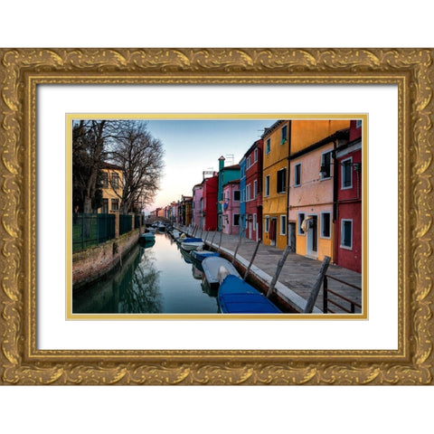 Sunrise Days Gold Ornate Wood Framed Art Print with Double Matting by Amos, Andy
