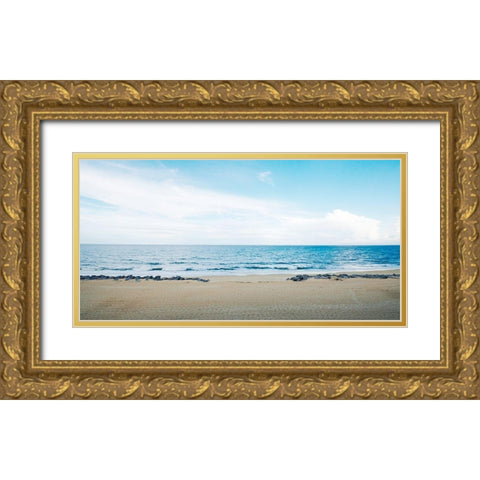 Calm and Still Gold Ornate Wood Framed Art Print with Double Matting by Bill Carson Photography