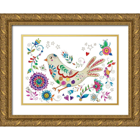 Living La Vida Loca Gold Ornate Wood Framed Art Print with Double Matting by Del Sol, Ani