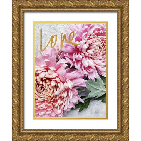 Love Gold Ornate Wood Framed Art Print with Double Matting by Gardner, Sarah