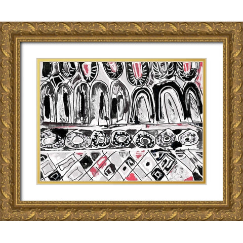 Many Levels I Gold Ornate Wood Framed Art Print with Double Matting by Pattinian, Merri